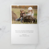 ハッモダンプホリデー3写真クリスマス シーズンカード (内部)