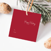 ハッモダンプホリデー|レッドスクエアからギフトラベル フェイバータグ