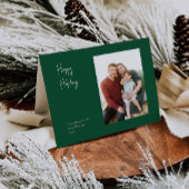 ハッモダンプホリデー |緑の折り畳み独身の写真 シーズンカード
