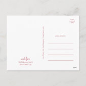 ハッモダンプホリデー |赤いフルフォト シーズンポストカード (裏面)