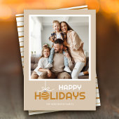 ハッモダンプミニマルホリデーオーナメントクリスマス シーズンカード