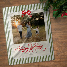 ハッモダンプ名門私立校風のホリデーズボウ名と写真 フリースブランケット