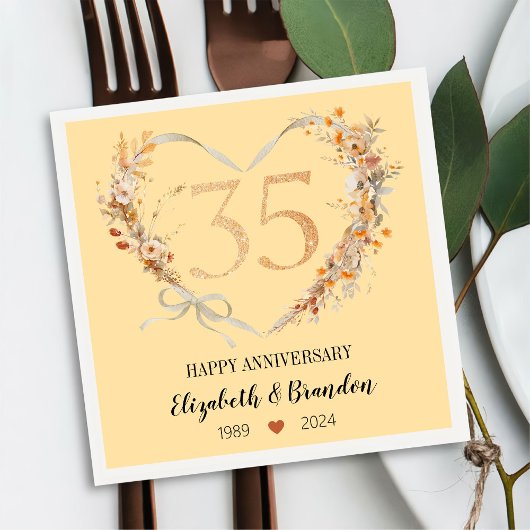 ハッモダンプ35周年記念ナ結婚プキンス スタンダードカクテルナプキン