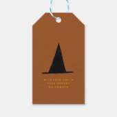 ハッモダンミニマル不気味ハハロウィーンウィッチハット ギフトタグ (正面)