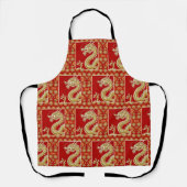 ハッモダン中国のド新年のアモダンジア エプロン (正面)