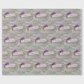 ハッモダン素朴プノーズハイアシンス ラッピングペーパー (フラット)