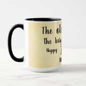 ハッユーモアのあるピー70誕生日 マグカップ (左)
