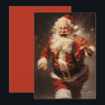 ハッランニングピーSanta シーズンカード<br><div class="desc">ハッピーサンタランニングクローススタイルズ&ラウジング， 1950年代</div>