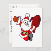 ハッランニングピーSanta シーズンポストカード (正面/裏面)
