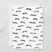 ハッ不気味プシーズン – Halloweenフォトカード セーブザデート (裏面)