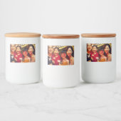 ハッ中国のピー新年カスタム家族の写真文字 フードラベル (ボトル)