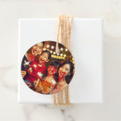 ハッ中国のピー新年カスタム文字写真赤 フェイバータグ (インサイチュ)