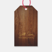 ハッ中国のプニューイヤーウッドドラゴン2024 GT ギフトタグ (裏面)