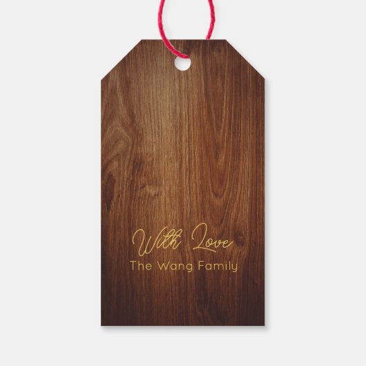 ハッ中国のプニューイヤーウッドドラゴン2024 GT ギフトタグ (裏面)