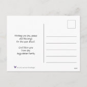 ハッ中国のプニューイヤー新年快乐中国国旗 シーズンポストカード (裏面)