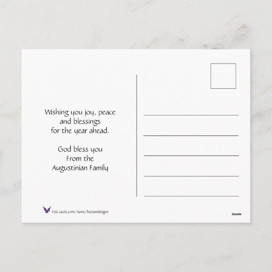 ハッ中国のプニューイヤー新年快乐中国国旗 シーズンポストカード (裏面)