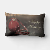 ハッ伝統的プホリデーズデザイン ランバークッション (裏面)