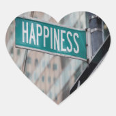 ハッ前向きプやる気を起こさせるワード通り記号 ハートシール (正面)