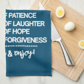 ハッ感動的プホームの特別レシピ キッチンタオル (四つ折り)