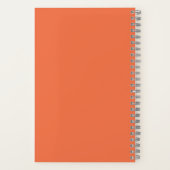 ハッ感動的プ引用文インオレンジパーソナライズされた ノートブック (裏面)