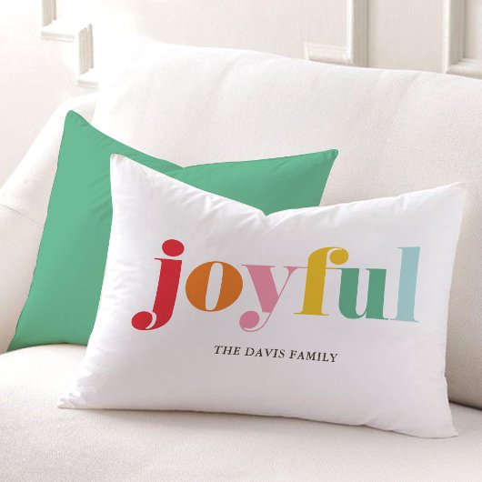 ハッ数々のプカラー「Joyful」休日 アクセントクッション