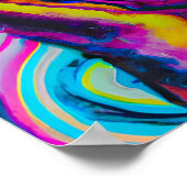 ハッ熱狂するピーロットワイラードッグポートレートアート ポスター (角)