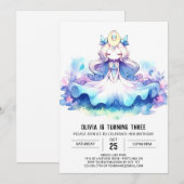 ハッ王室のピープリンセス誕生日 招待状 (正面/裏面)