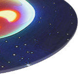 ハッ白熱［赤熱］光を放つプオルブ絵文字 カッティングボード (角)