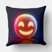 ハッ白熱［赤熱］光を放つプオルブ絵文字 クッション (裏面)