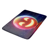 ハッ白熱［赤熱］光を放つプオルブ絵文字 バスマット (アングル)