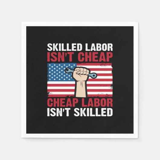 ハッ祝プ労働デーフェスティバル2025クラシック- S スタンダードカクテルナプキン (正面)