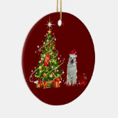 ハッ素晴らしト・スカフ・クリスマスとピレネー セラミックオーナメント (右)