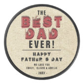 ハッ素朴プファーザーデー最高のパパタイポグラフィパパ アイスホッケーパック (正面)