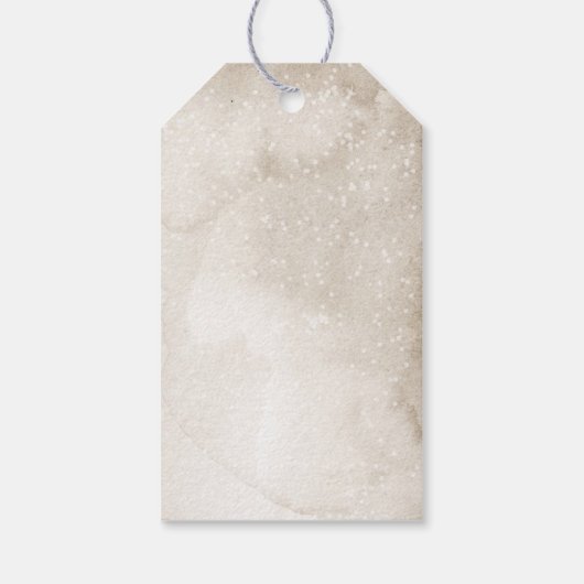 ハッ素朴プホリデーズギフトメッセージカード ギフトタグ (裏面)