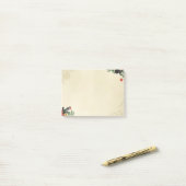 ハッ素朴プホリデーズスノーフレークレッドバードロビンス ポストイット (デスク上)