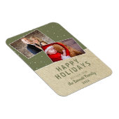 ハッ素朴プホリデーズスノー2フォトコラージュ マグネット (右側)