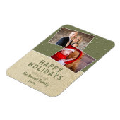 ハッ素朴プホリデーズスノー2フォトコラージュ マグネット (左側)