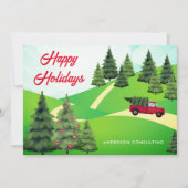 ハッ素朴プホリデーズレッドトラックツリービジネス シーズンカード (正面)