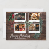 ハッ素朴プホリデー – インスタント4数々のフォトインビ 招待状 (正面)