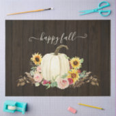 ハッ素朴プ秋ひまわりフローラホワイトカボチャ 薄葉紙 (クラフト)