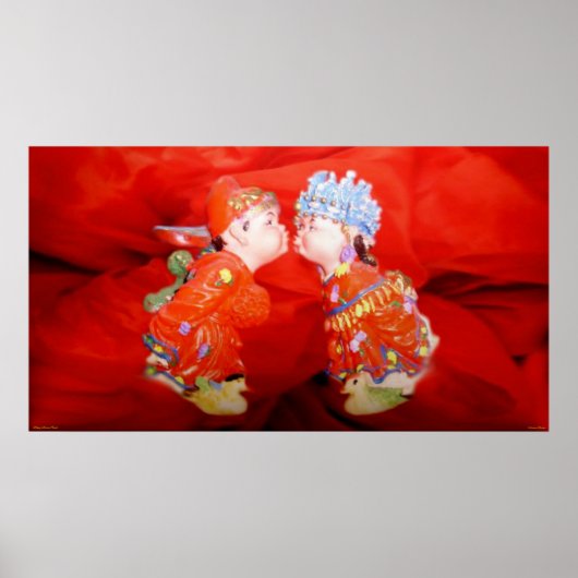 ハッ結婚したプカップルのポスター ポスター (正面)