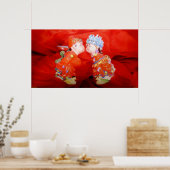 ハッ結婚したプカップルのポスター ポスター (キッチン)