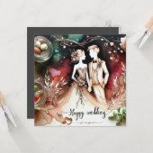 ハッ結婚ピーのラブカード カード (正面/裏面インサイチュ)