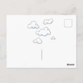 ハッ結婚ピー記念日赤いハート結婚したカップル ポストカード (裏面)