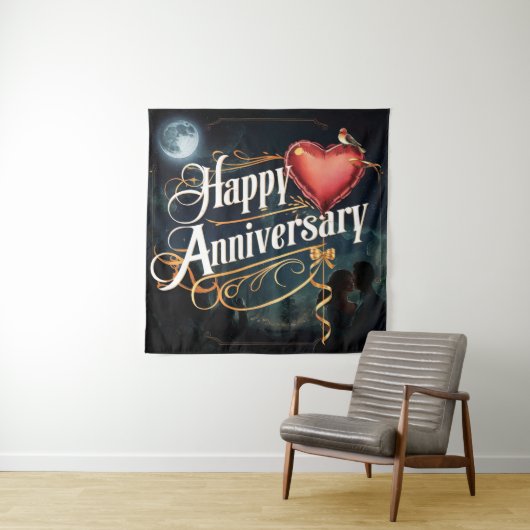 ハッ結婚ピー記念日 タペストリー (インサイチュ)