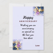 ハッ結婚ピー記念日 招待状 (正面)