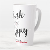 ハッ考えプロゴ白ラテmag カフェラテマグ (右アングル)