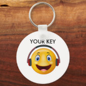 ハッ聞ピーの音楽 キーホルダー (正面)