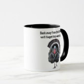 ハッ遠くにチから戻って我々はこれだ忘れ マグカップ (正面右)