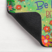 ハッ間抜けピーなフローラハートかわいらしおもしろい マウスパッド (コーナー)